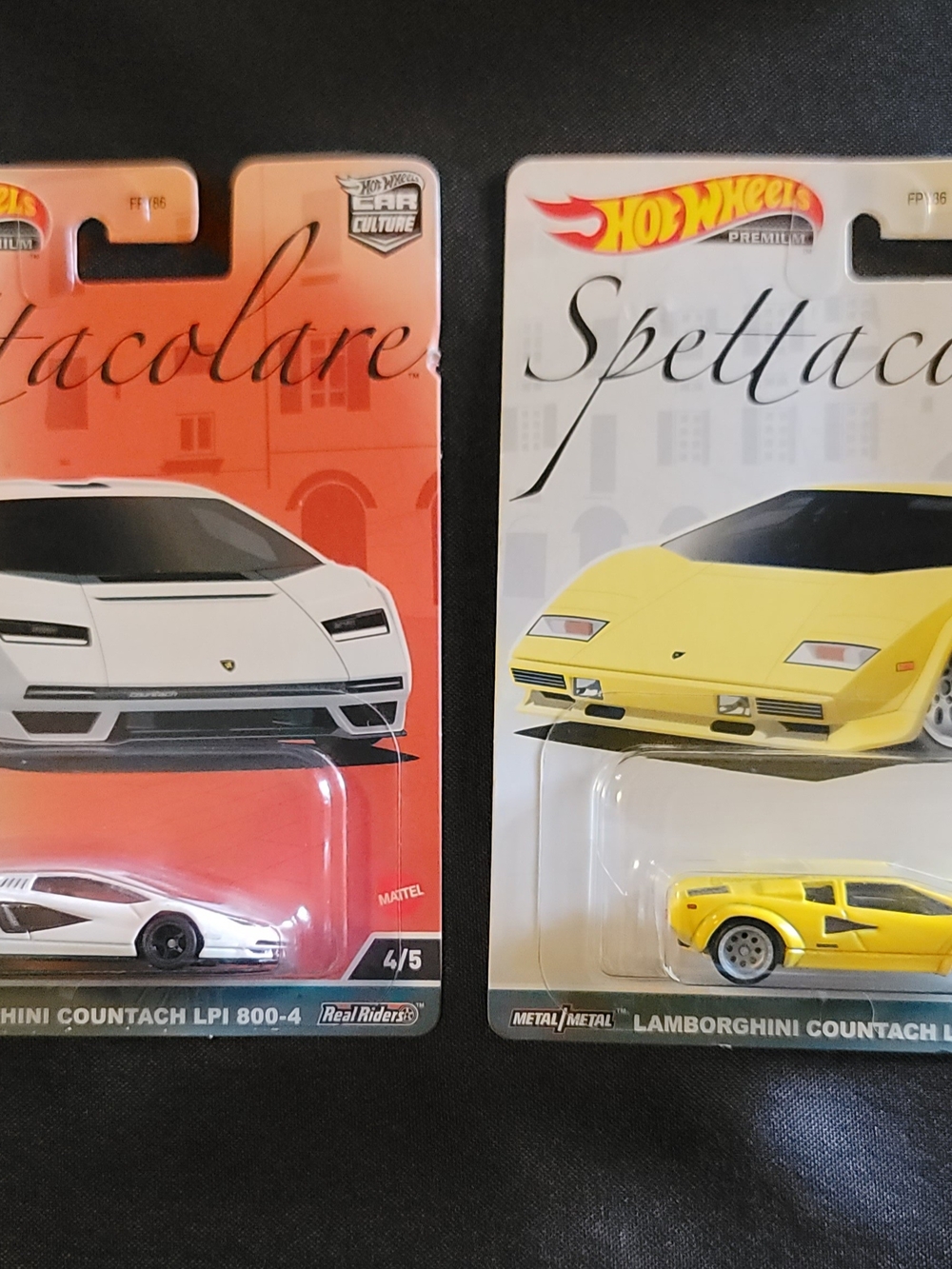 Hot Wheels Lamborghini Countach Kids Toy Car - Yellow & White
